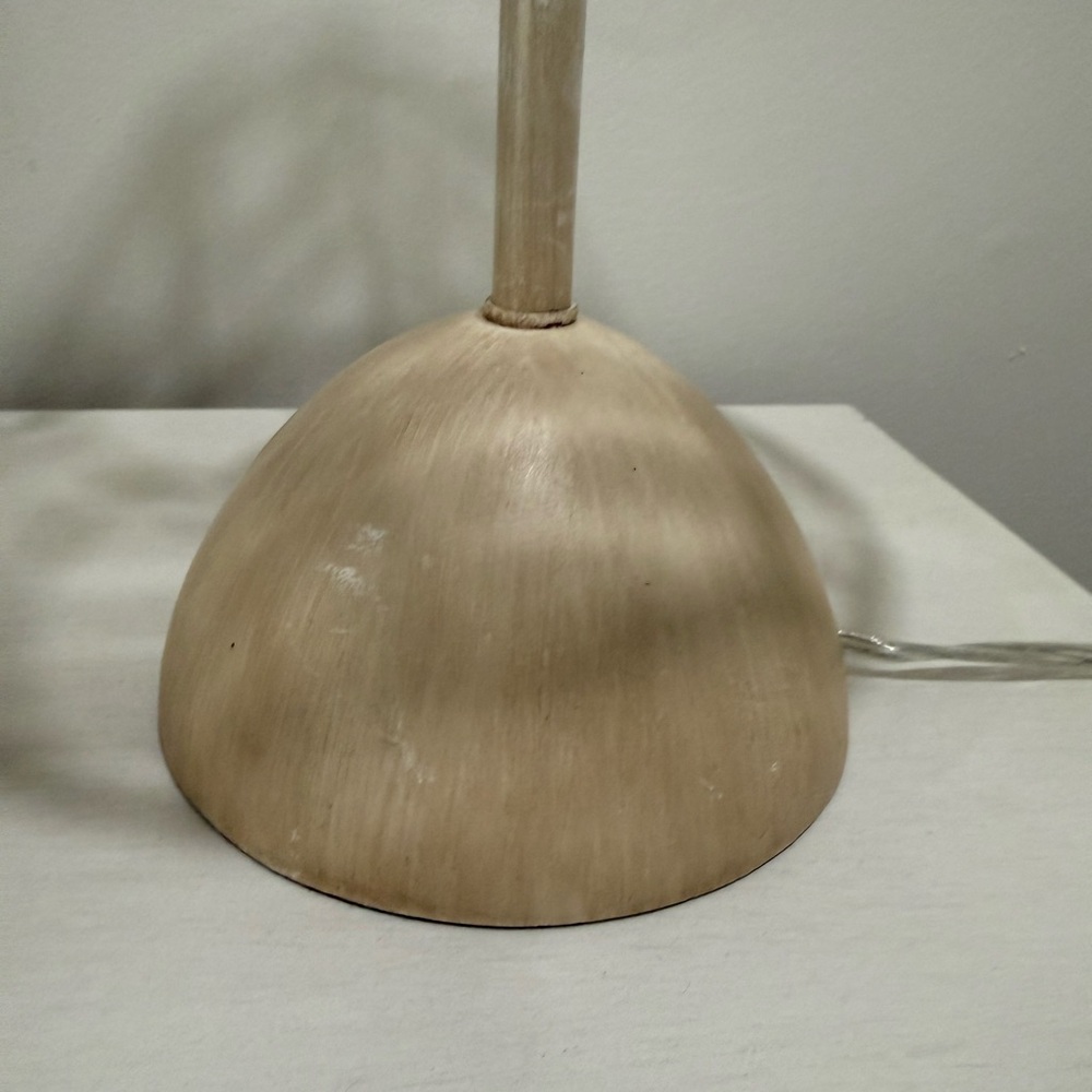 Pillowfort Woven Rattan Table Lamp Natural Beige Boho - Picture 9 of 11